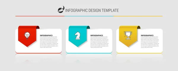 Modèle Conception Infographie Concept Créatif Étapes Peut Être Utilisé Pour — Image vectorielle