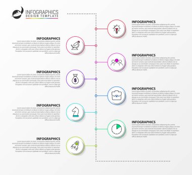 Infographic tasarım şablonu. 8 adımlı zaman çizelgesi konsepti. İş akışı düzeni, diyagram, pankart, web tasarımı için kullanılabilir. Vektör illüstrasyonu