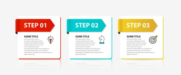 Infografische Design Vorlage Kreatives Konzept Mit Schritten Kann Für Workflow — Stockvektor