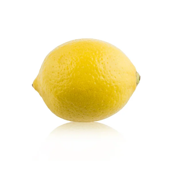 Seamless pattern with tropical fruit. Lemon isolated on white ba — Stock Photo, Image