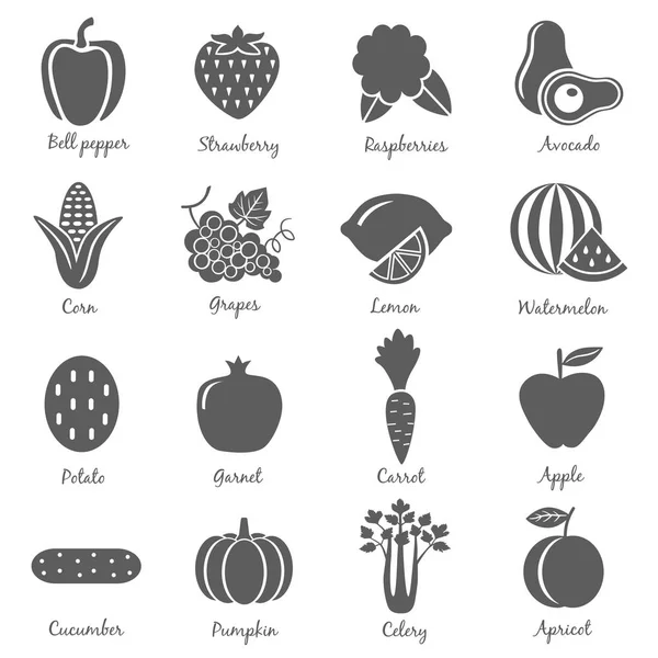 Fruits Vegetables Eco Products Concept Nature Blurry Background Vector Illustration — Stock Vector