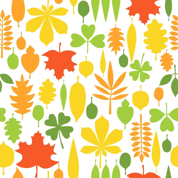 Seamless Pattern Autumn Watercolor Leaves Maple Leaves Mountain Ash Leaves Royalty Free Stock Vectors