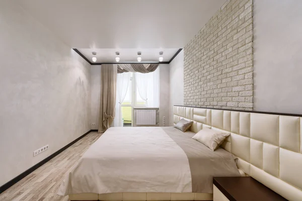 インテリア デザインのベッドルーム — ストック写真