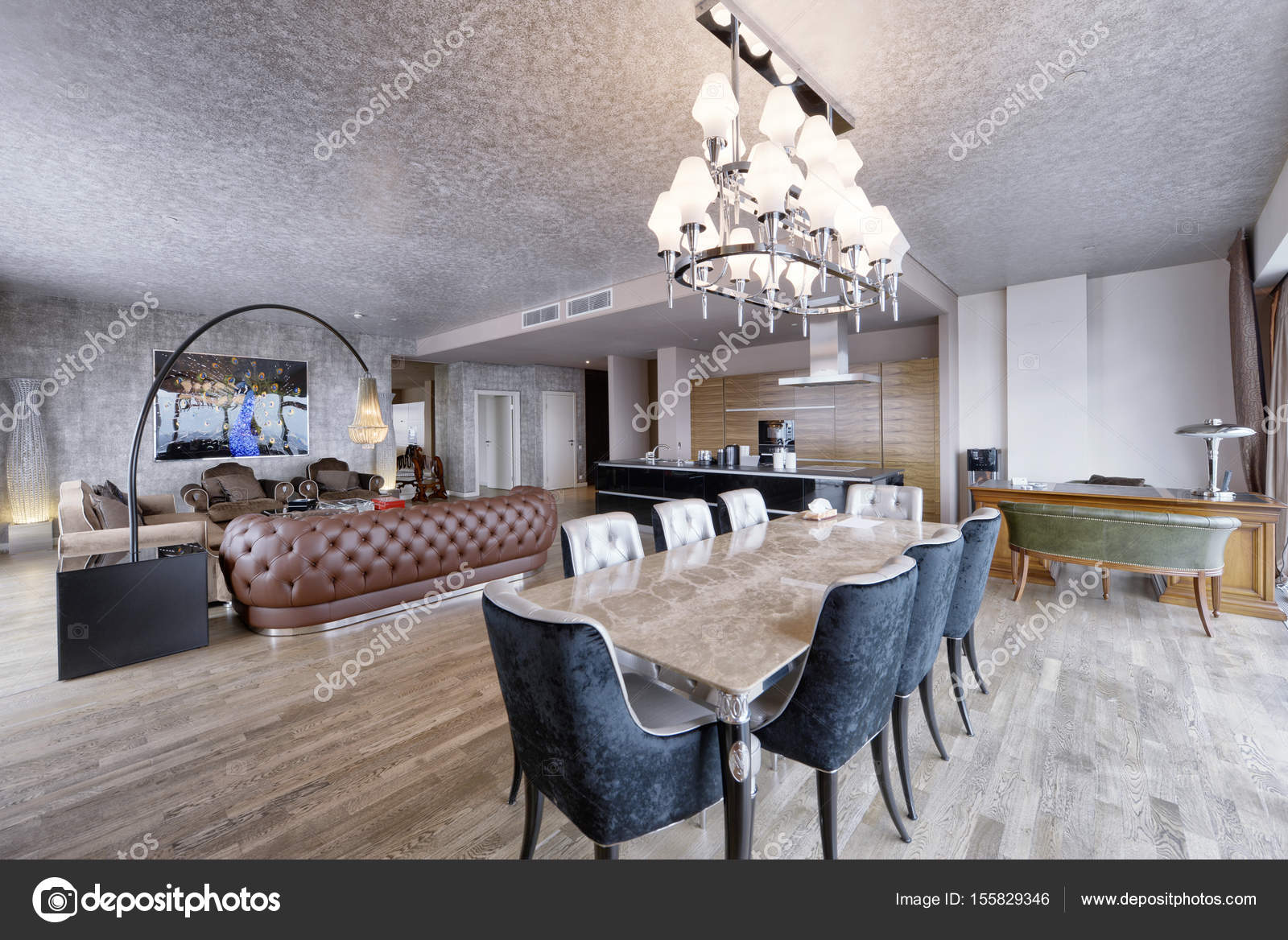 Luxe woonkamer interieur — Stockfoto © ovchinnikovfoto #155829346 Luxe woonkamer interieur — Stockfoto © ovchinnikovfoto #155829346