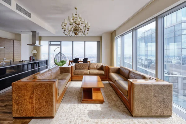 Luxusní interiér obývacího pokoje. — Stock fotografie