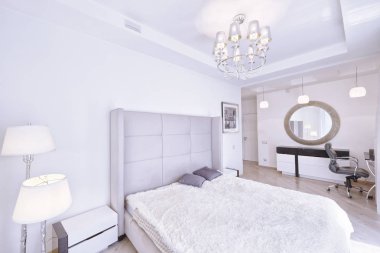 iç tasarım yatak odası.