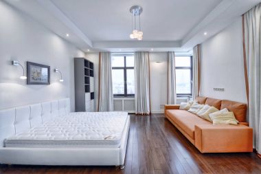 iç tasarım yatak odası.