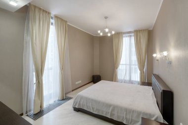 Rusya Moskova - Modern dekorasyon yatak odası şehir Emlak