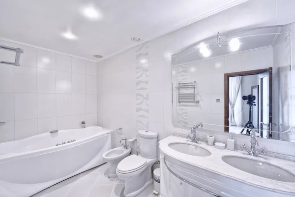 Moderní Interiér Koupelny Design Městských Nemovitostí — Stock fotografie