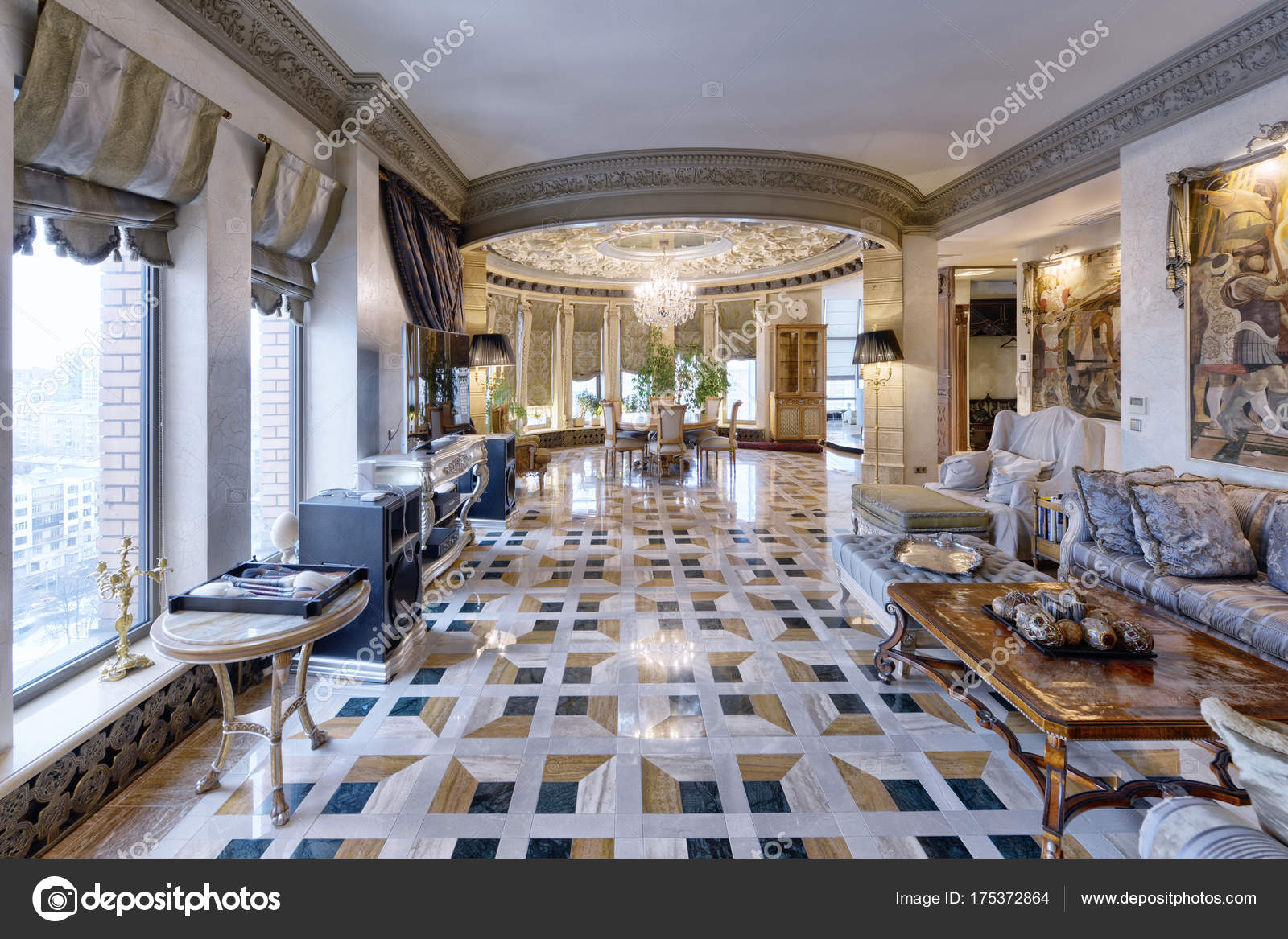 Russia Moscow Region Living Room Interior Design New Luxury