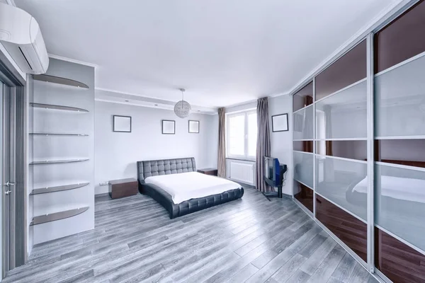 Modern Interieur Van Een Slaapkamer Het Nieuwe Huis — Stockfoto