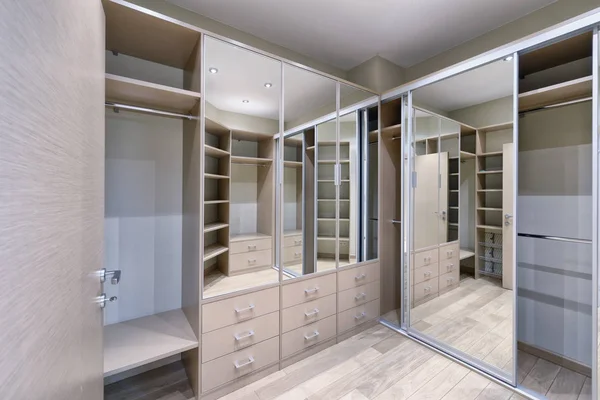 Russia Moscow - Modern interior design dressing room of urban real estate