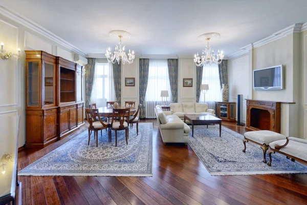 Salon Intérieur Dans Maison Moderne — Photo