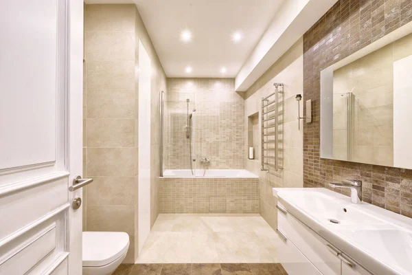 Intérieur Moderne Salle Bain Dans Nouvelle Maison — Photo