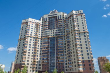 Modern apartmanın dış. Kentsel gerçek.