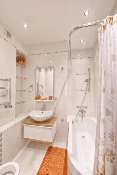 Interior Moderno Banheiro Nova Casa — Fotografia de Stock