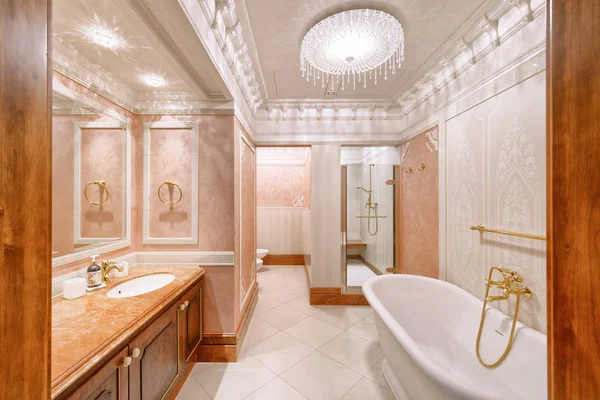 Rússia Moscou Moderna Renovação Designer Uma Casa Luxo Elegante Interior — Fotografia de Stock