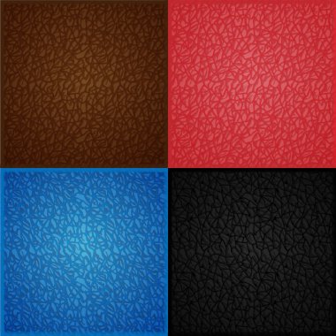 Deri sorunsuz doku Set. Vektör