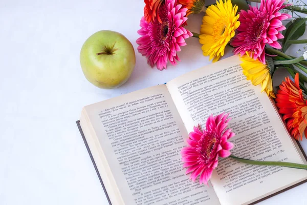 the flowers and the book