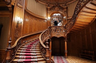 Elegance Düğün çifti Kraliyet Sarayı'nda aşık.