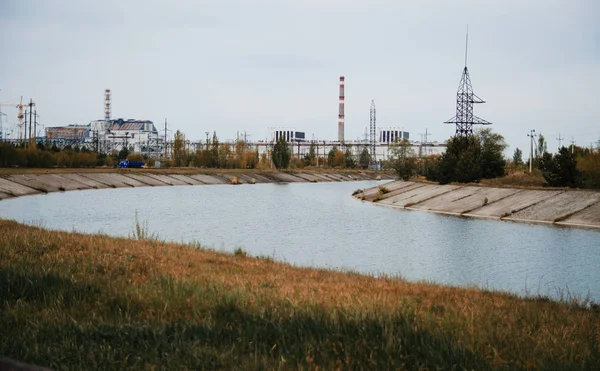 Chernobyl yabancılaşma bölge. Chernobyl atomik bitki backgr görünümünü