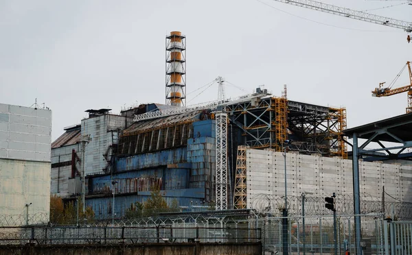 Fourth block of the Chernobyl nuclear power plant in 30 years af Stock Picture