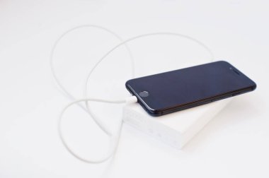 Hai, Ukrayna - 28 Şubat 2017: Apple Iphone 7 X kullanılıyorsa