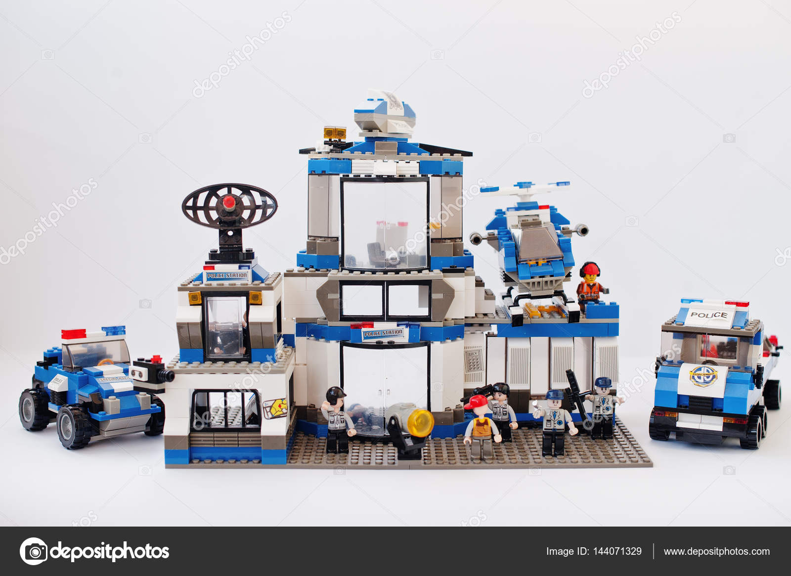 Hai Ukraine March 1 2017 Police station from Lego blocks. L