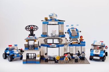 Hai, Ukrayna - 1 Şubat 2017: Lego blokları karakoldan. L