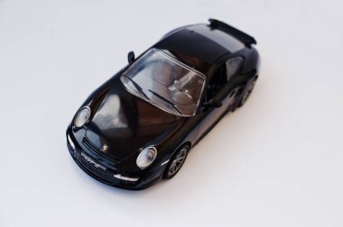 Hai, Ukrayna - 1 Şubat 2017: Mini kopyalamak oyuncak araba Porsche Gt2 ben
