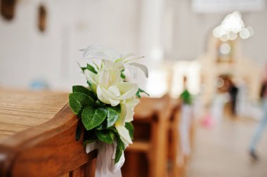 Dekor, düğün kilise çiçekler.
