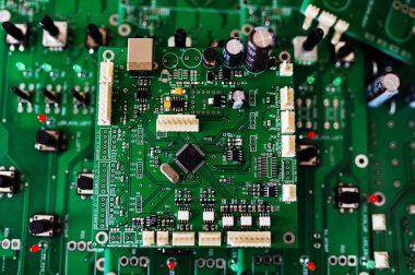 Elektronik bilgisayar donanım teknolojisinin devre kartı. Anne