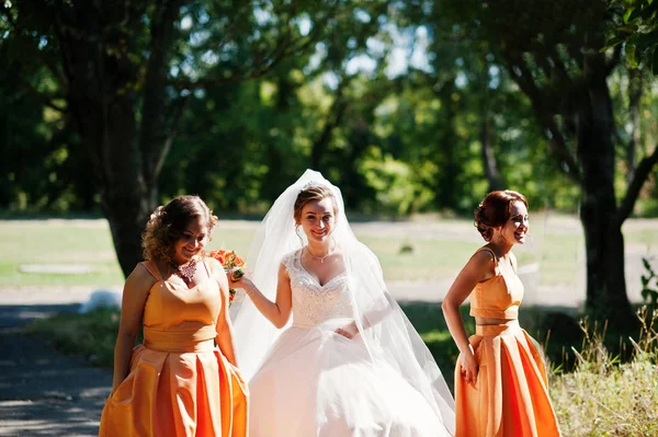 Mutlu gelin having oyunculuk ile onun serin eğlenceli nedime Park