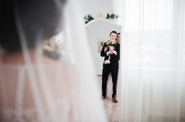 Muhteşem Düğün çifti birbirlerinin zevk önünde o şirket