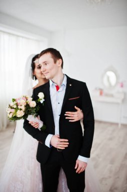 Harika Düğün çifti büyük WHI birbirlerinin şirket zevk