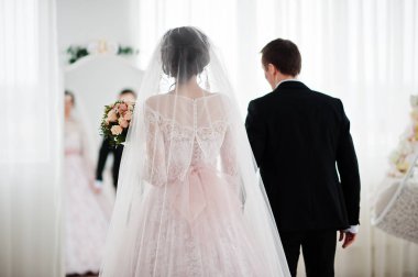 Muhteşem Düğün çifti birbirlerinin zevk önünde o şirket