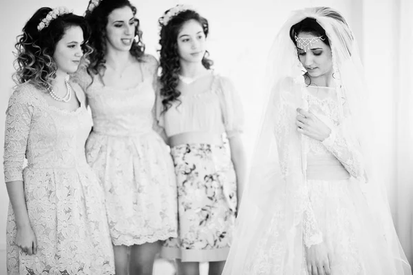 Harika gelin gelinlik yararlı güzel brid ile poz