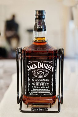 Hai, Ukrayna - 10 Ağustos 2017: Jack Daniel's alkol içki b