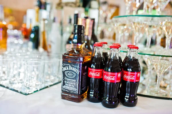 Hai, Ukrayna - 10 Ağustos 2017: Jack Daniel's alkol içki b — Stok fotoğraf