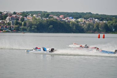 Ternopil, Ukrayna - 26 Ağustos 2017: Dünya Şampiyonası Powerboa