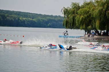 Ternopil, Ukrayna - 26 Ağustos 2017: Dünya Şampiyonası Powerboa