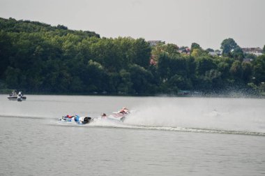 Ternopil, Ukrayna - 26 Ağustos 2017: Dünya Şampiyonası Powerboa