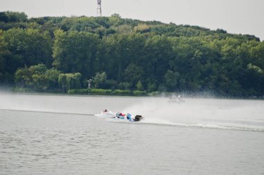 Ternopil, Ukrayna - 26 Ağustos 2017: Dünya Şampiyonası Powerboa