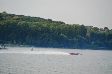 Ternopil, Ukrayna - 26 Ağustos 2017: Dünya Şampiyonası Powerboa