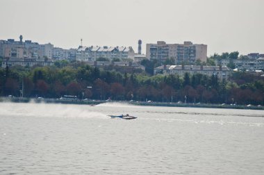 Ternopil, Ukrayna - 26 Ağustos 2017: Dünya Şampiyonası Powerboa