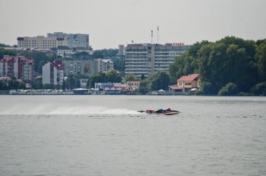 Ternopil, Ukrayna - 26 Ağustos 2017: Dünya Şampiyonası Powerboa