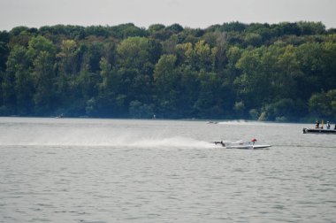 Ternopil, Ukrayna - 26 Ağustos 2017: Dünya Şampiyonası Powerboa