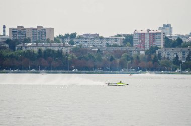 Ternopil, Ukrayna - 26 Ağustos 2017: Dünya Şampiyonası Powerboa