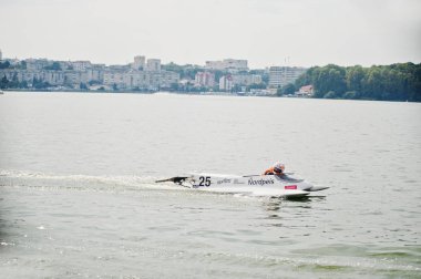 Ternopil, Ukrayna - 26 Ağustos 2017: Dünya Şampiyonası Powerboa