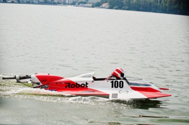 Ternopil, Ukrayna - 26 Ağustos 2017: Dünya Şampiyonası Powerboa